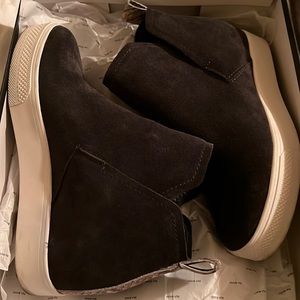 Grey bootie sneakers